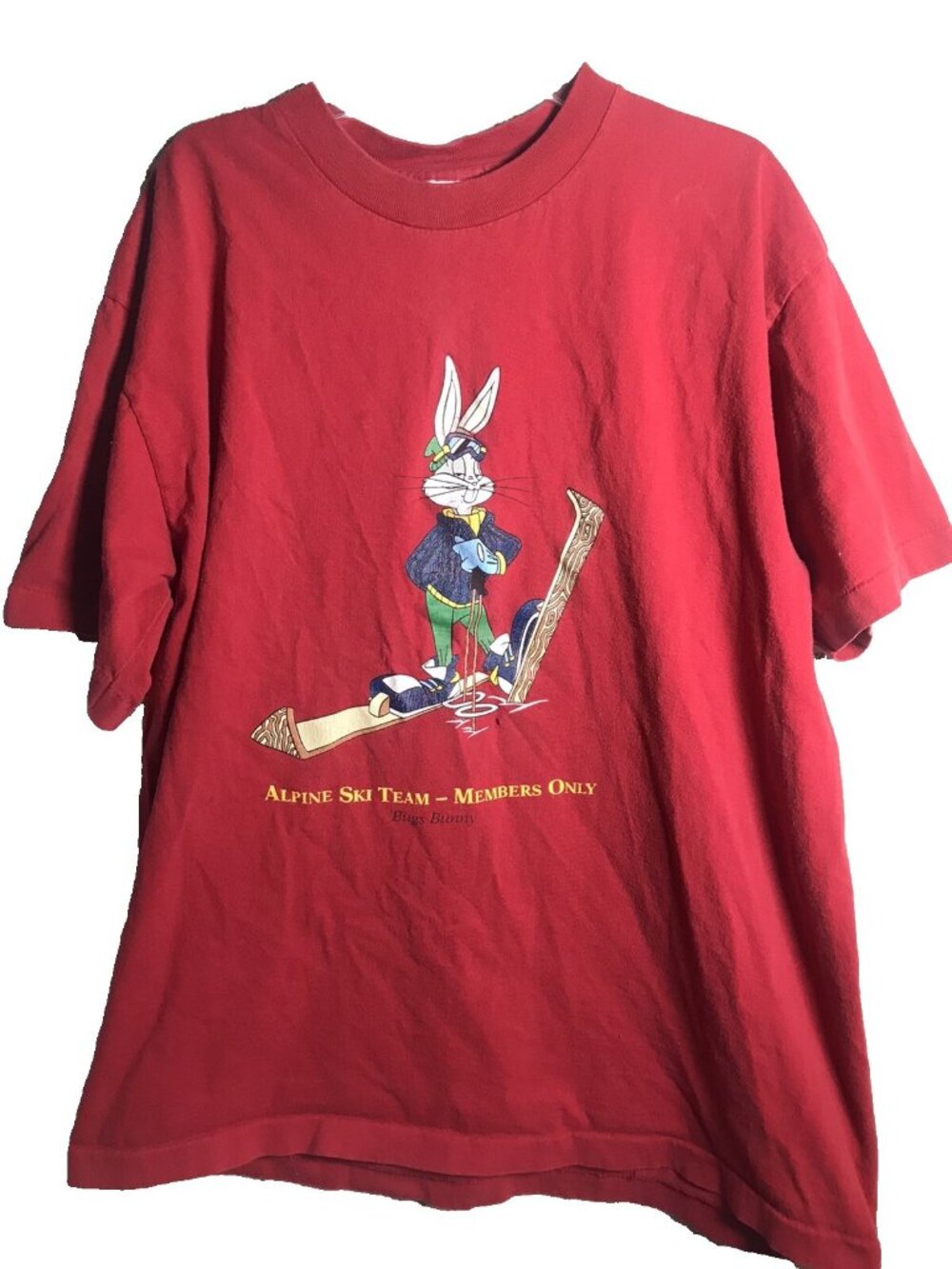 Vintage 90’s Acme Clothing Bugs Bunny Ski Breckenridge XL Single Stitch T Shirt